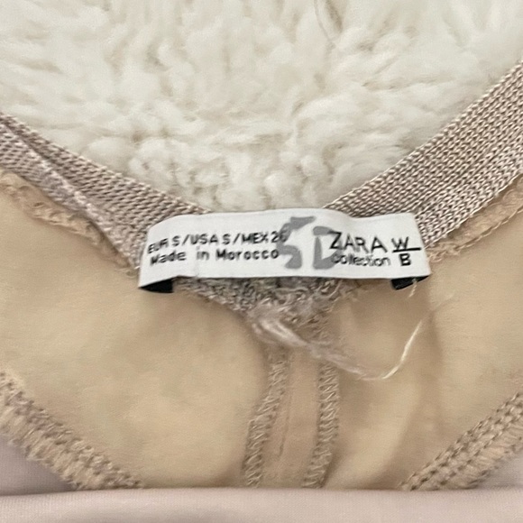 Zara champagne crushed velvet tank top size small - Picture 5 of 7